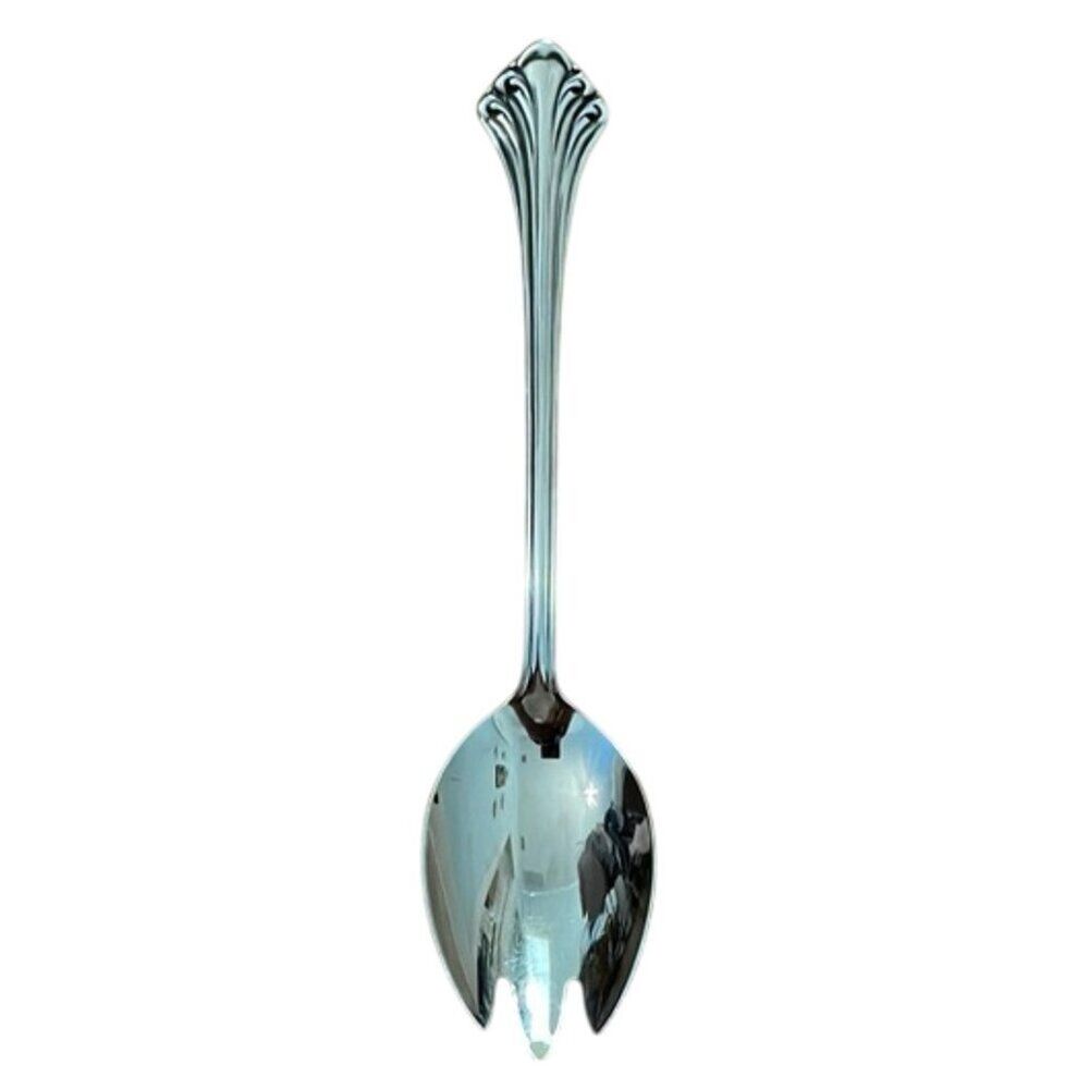 Towle Colonial Plume Stainless Serving Spoon Tablespoon 8 5/8"  Discontinued